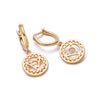 Throat Chakra Earrings 18ct Gold Plate