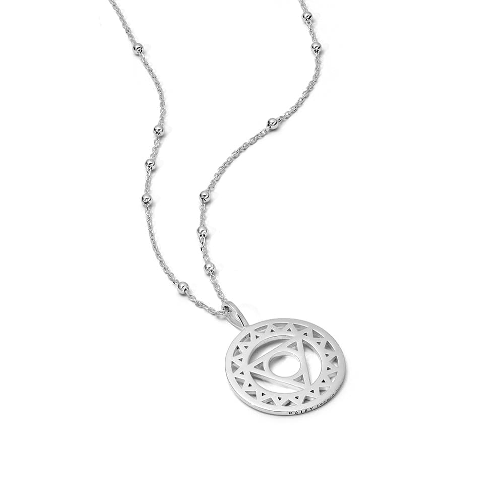 Throat Chakra Necklace Sterling Silver