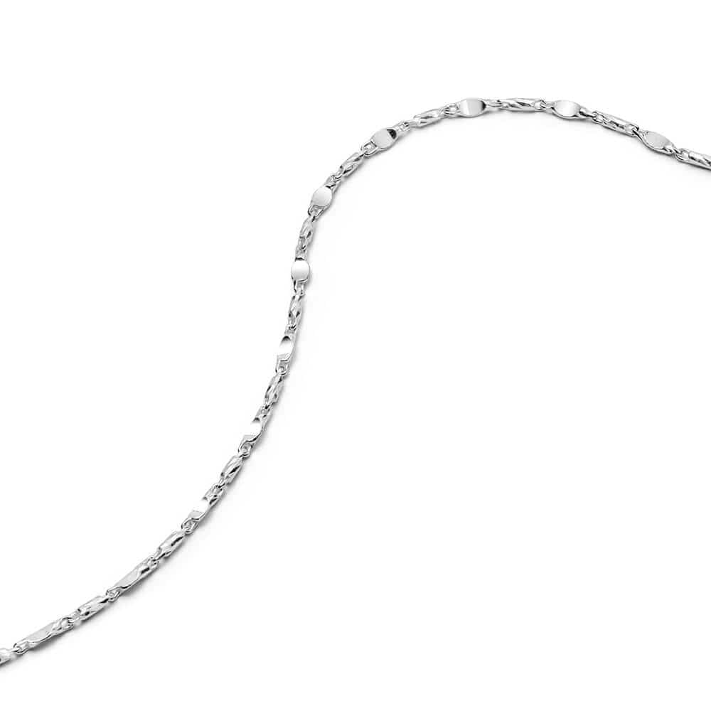 Tidal Twist Chain Necklace Sterling Silver