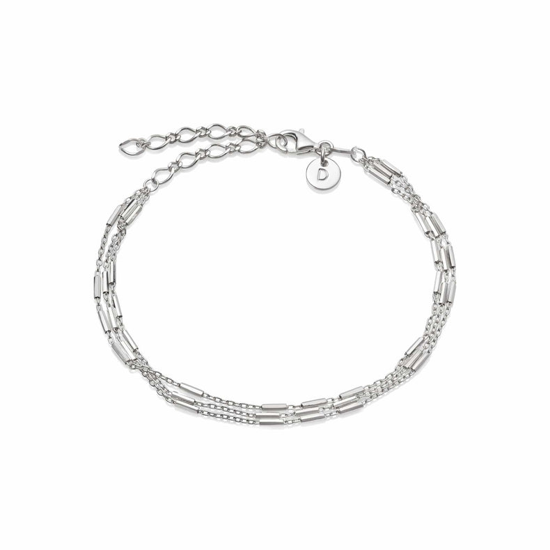Sunburst Chain Bracelet (Silver 925) 19 cm