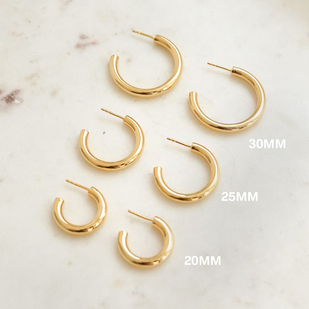 Triple Bold Earring Stack 18ct Gold Plate