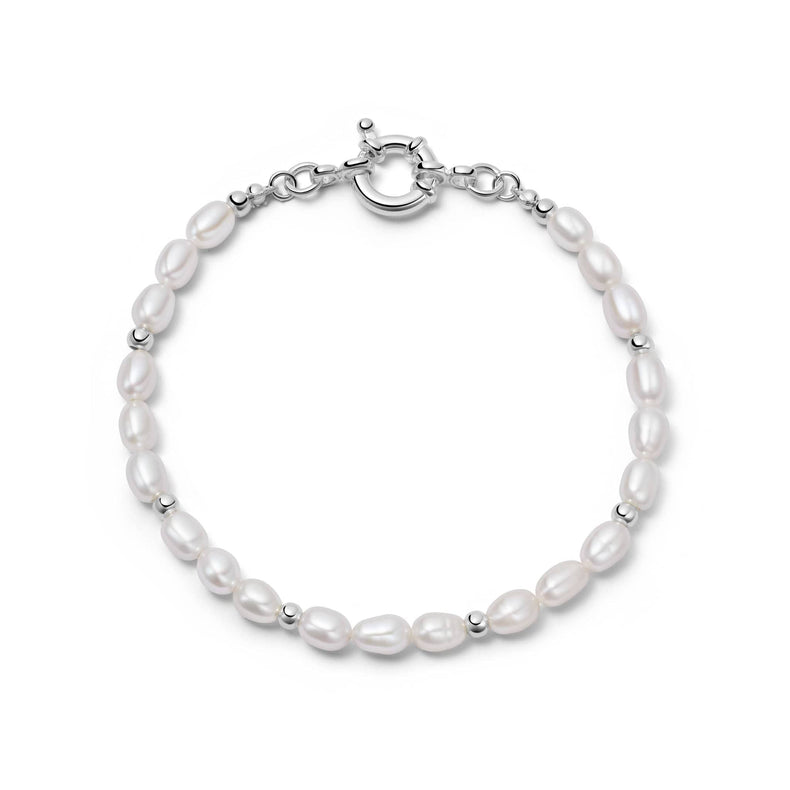 Pearl Beaded Chain Bracelet Sterling Silver recommended