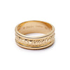 Triple Texture Stacking Ring 18ct Gold Plate