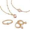 Ultimate Rose Quartz Layering Set 18ct Gold Plate