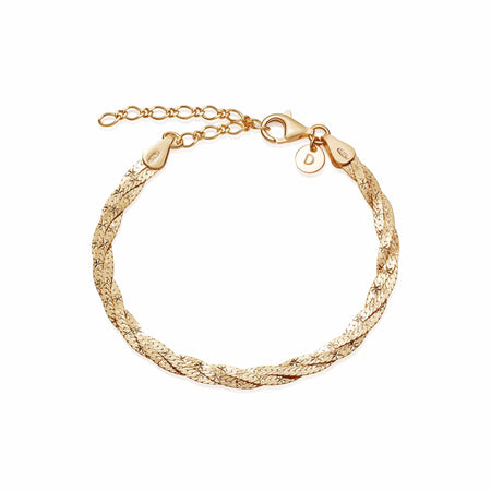 Daisy London Nomad Triple Chain Bracelet, Gold at John Lewis