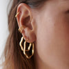 Wavy Snake Earring Stack 18ct Gold Plate