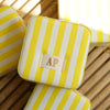 Yellow Stripe Small Jewellery Case