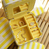 Yellow Stripe Small Jewellery Case