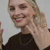 Estée Lalonde Mini Signet Ring 18ct Gold Plate