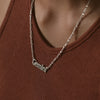 Gemini Zodiac Necklace Sterling Silver