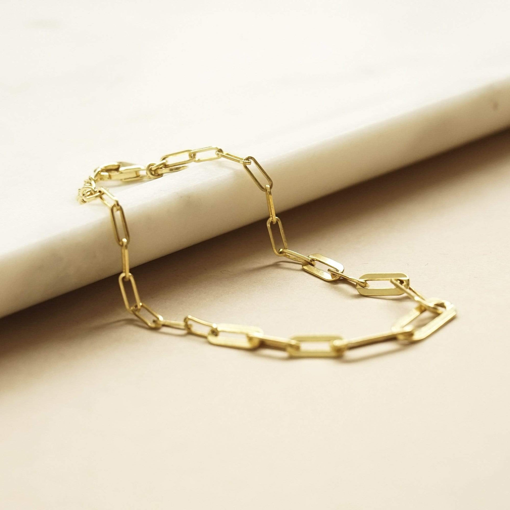 Estée Lalonde Box Chain Bracelet 18ct Gold Plate