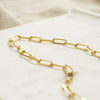 Estée Lalonde Large Open Box Chain Necklace 18ct Gold Plate