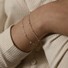 Seed Pearl Chain Bracelet Sterling Silver