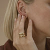 Estée Lalonde Dome Ring 18ct Gold Plate