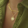 Estée Lalonde Octagonal Necklace 18ct Gold Plate