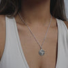 Bird Of Paradise Flower Necklace Sterling Silver