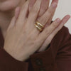 Estée Lalonde Signet Ring 18ct Gold Plate