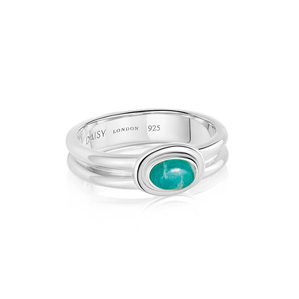 Amazonite Ring Sterling Silver