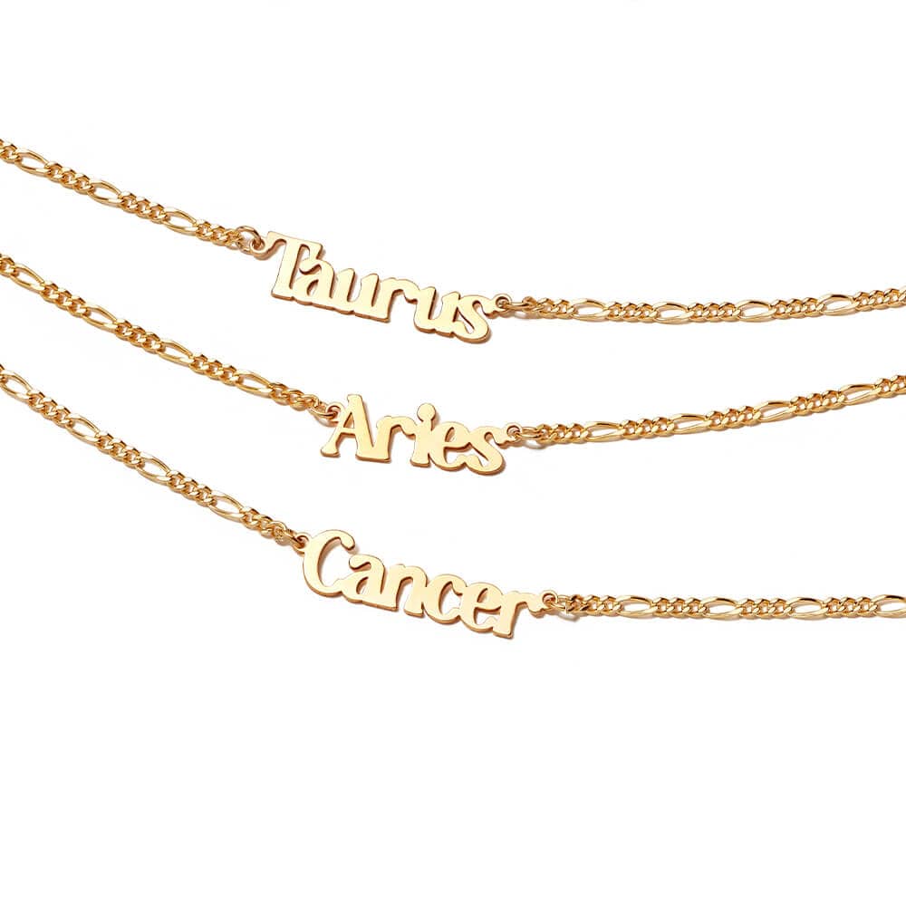 Aries Zodiac Necklace 18ct Gold Plate