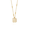 Artisan Square Necklace 18ct Gold Plate