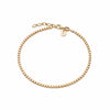 Beaded Chain Bracelet 18ct Gold Plate