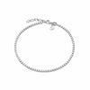 Beaded Chain Bracelet Sterling Silver