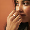 Beloved Fine Citrine Band Ring Sterling Silver