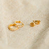 Beloved White Topaz Stud Earrings 18ct Gold Plate