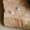 Beloved White Topaz Stud Earrings Sterling Silver