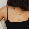 Bird Of Paradise Flower Necklace 18Ct Gold Plate