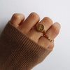 Bird Of Paradise Signet Ring 18ct Gold Plate