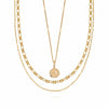 'Bloomin Gorgeous' Necklace Layering Set 18ct Gold Plate