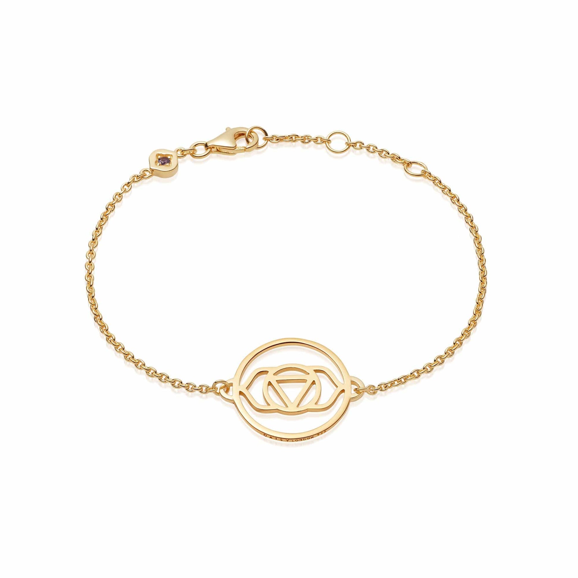 Brow Chakra Chain Bracelet 18ct Gold Plate