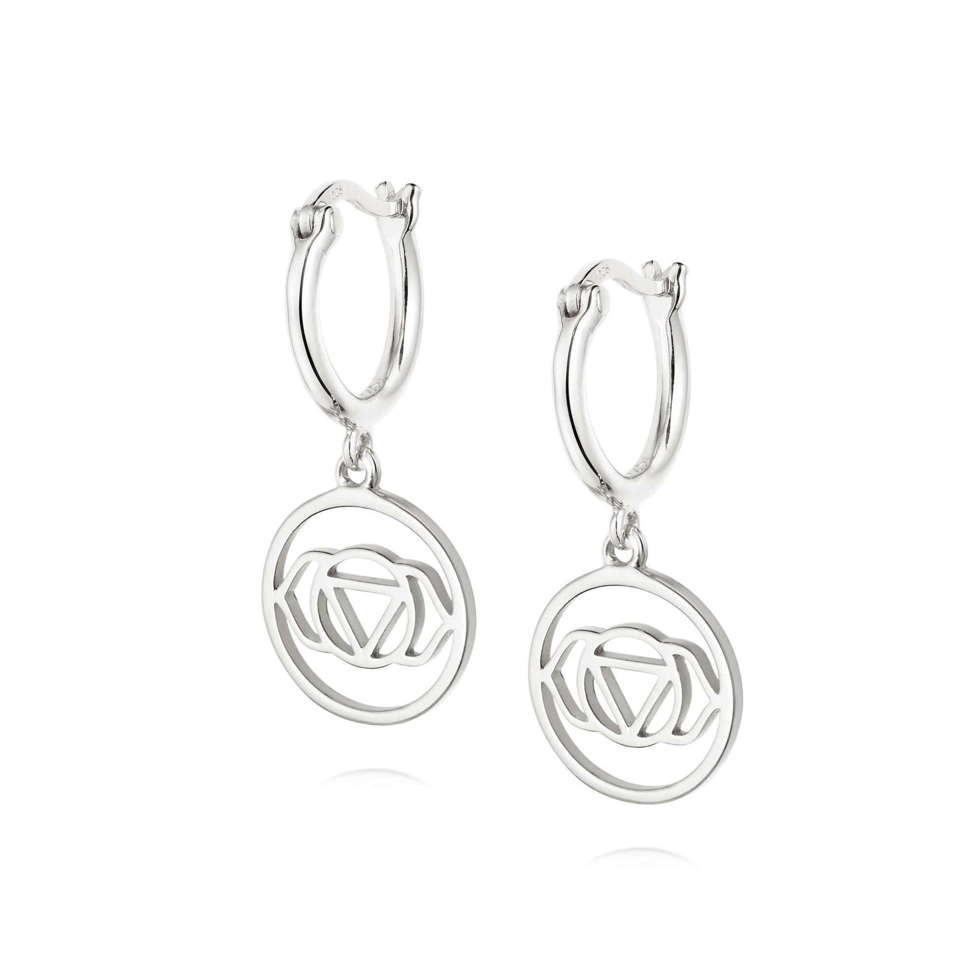 Brow Chakra Earrings Sterling Silver