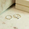 Calming Love Ring Stack Sterling Silver