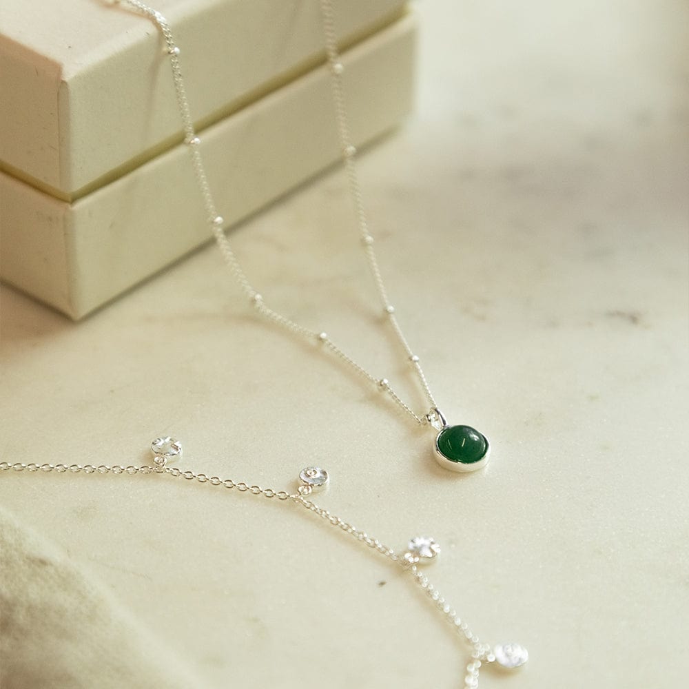 Comforting Sea Necklace Layering Set Sterling Silver