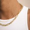 Cosmo Beaded Chain Necklace 18ct Gold Plate