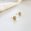 Daisy Ball Stud Earrings 18ct Gold Plate