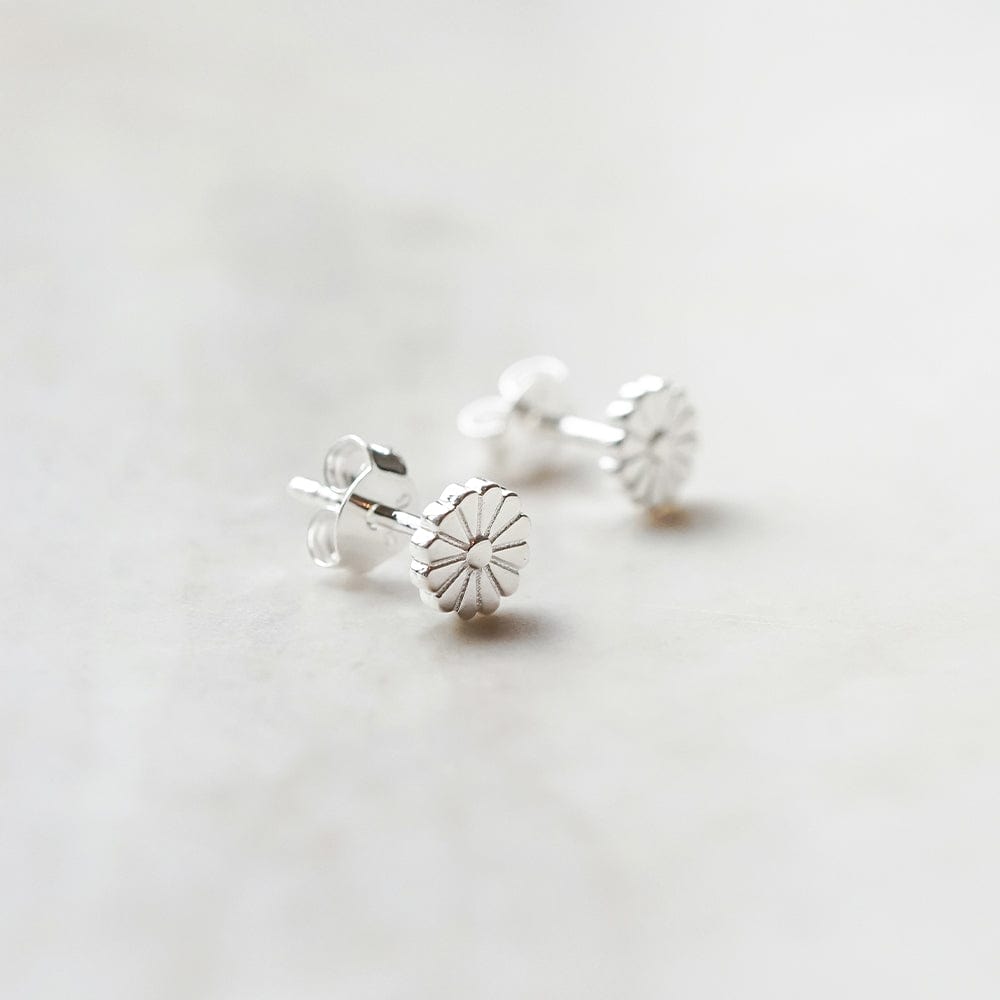 Daisy Bloom Stud Earrings Sterling Silver