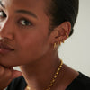 Mini Ball Huggie Hoop Earrings 18ct Gold Plate