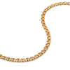 Double Curb Chain Bracelet 18ct Gold Plate