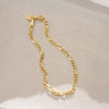 Fine Figaro Chain Bracelet 18ct Gold Plate