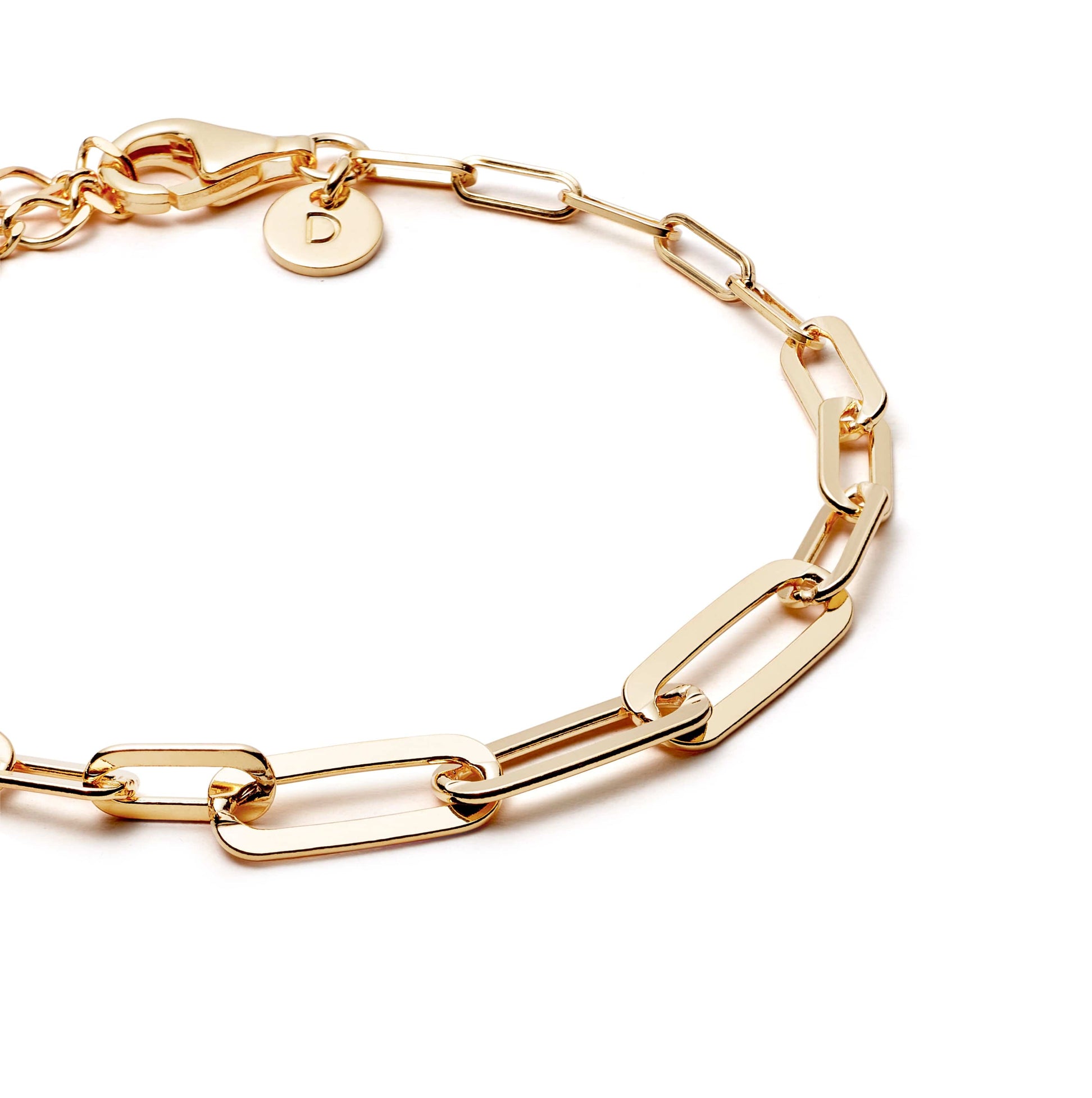 Estée Lalonde Box Chain Bracelet 18ct Gold Plate