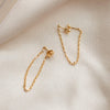 Estée Lalonde Box Chain Earrings 18ct Gold Plate