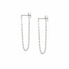 Estée Lalonde Box Chain Earrings Sterling Silver