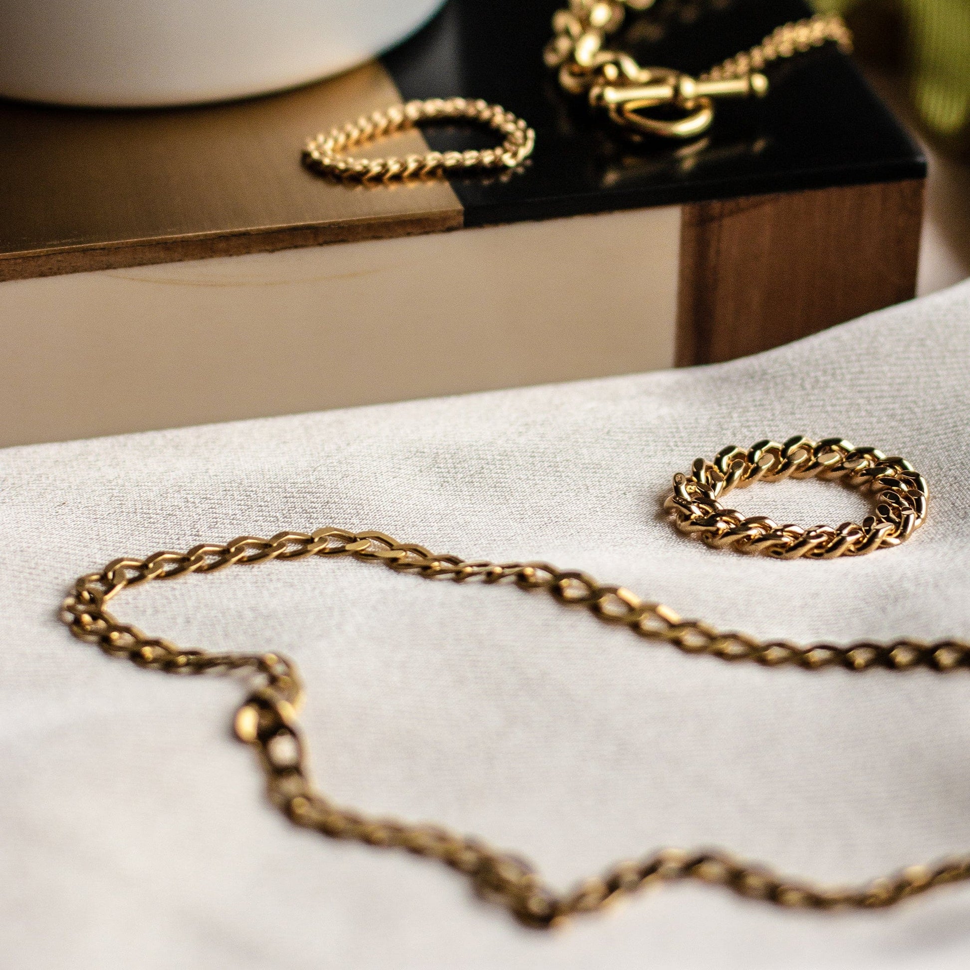 Estée Lalonde Curb Chain Necklace 18ct Gold Plate