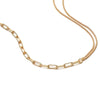 Estée Lalonde Duality Chain Necklace 18ct Gold Plate