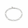 Classic Figaro Chain Bracelet Sterling Silver