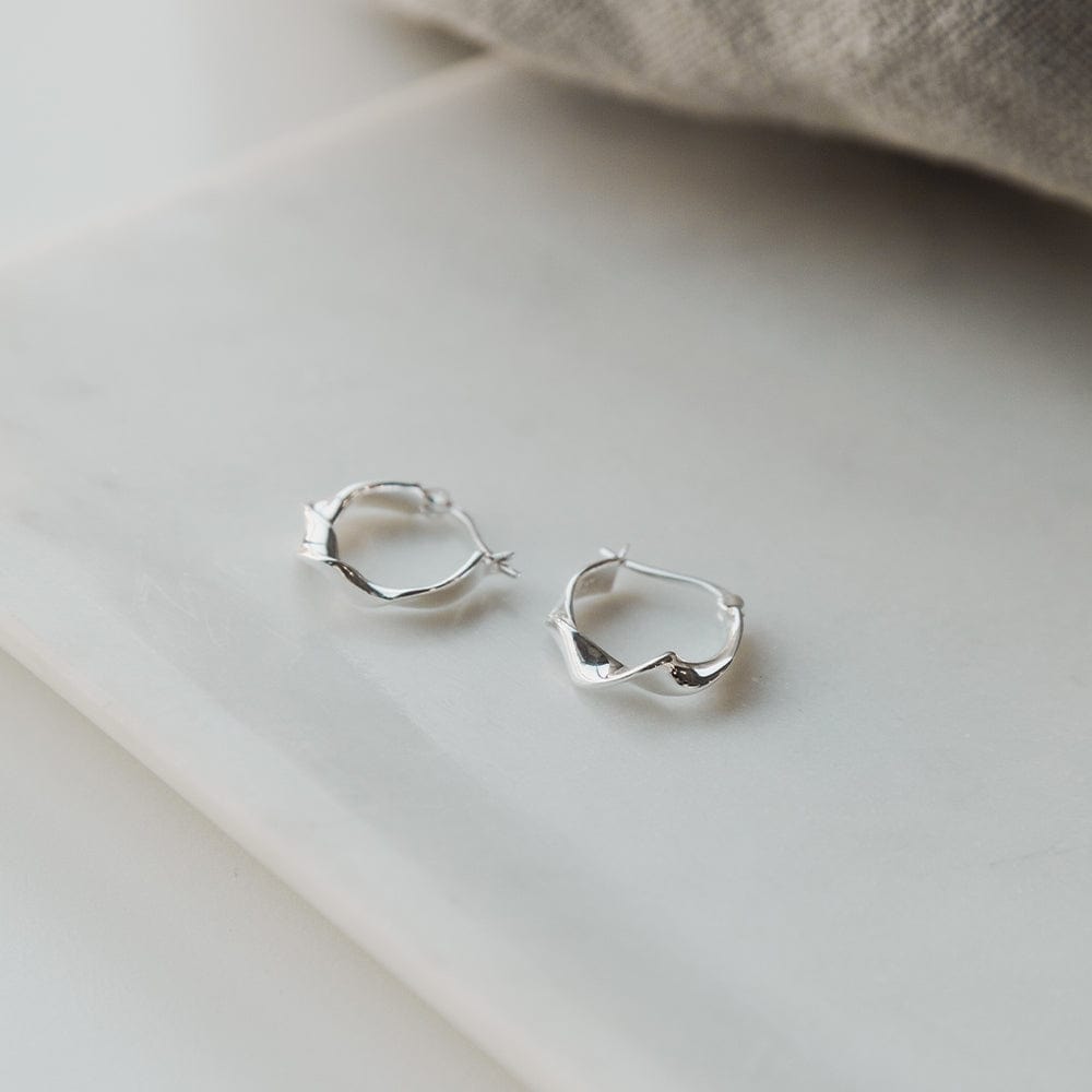 Estée Lalonde Flow Hoop Earrings Sterling Silver