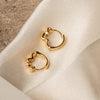 Estée Lalonde Flow Huggie Hoop Earrings 18ct Gold Plate